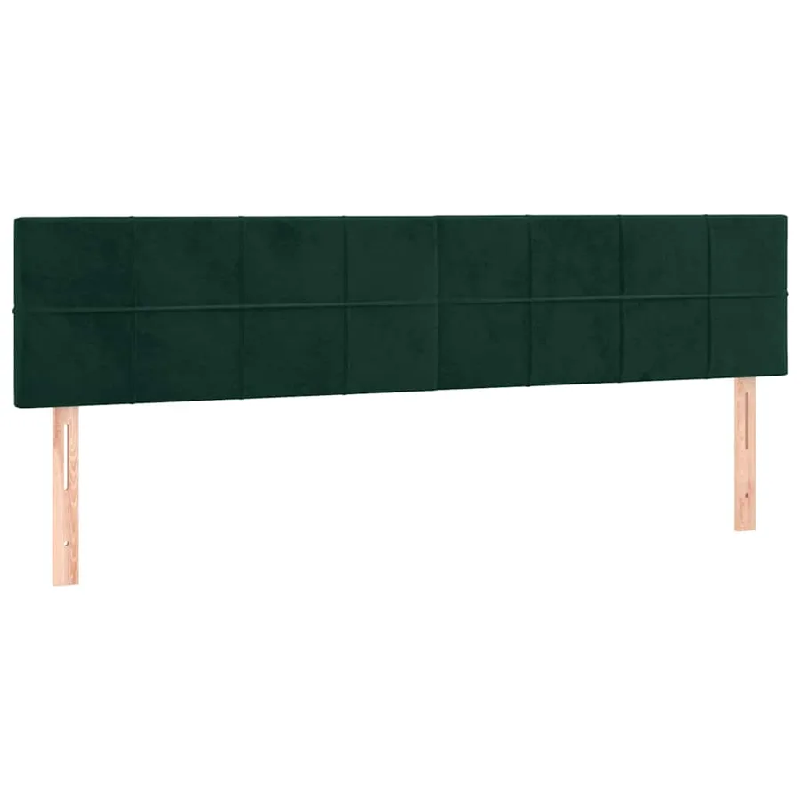 Sommier à lattes de lit avec matelas vert foncé 120x190 cm - 7