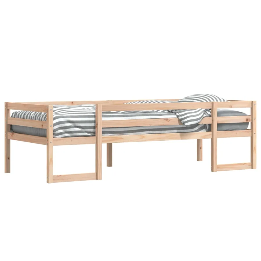 Cadre de lit pour enfants sans matelas 75x190 cm pin massif - 4
