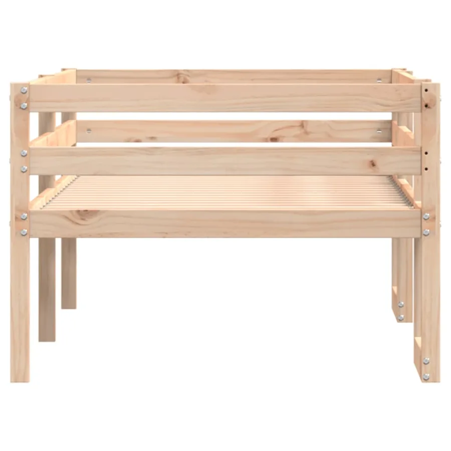 Cadre de lit pour enfants sans matelas 75x190 cm pin massif - 6