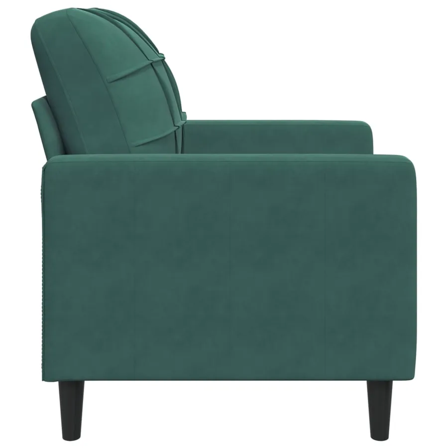Fauteuil Vert foncé 60 cm Velours - 5