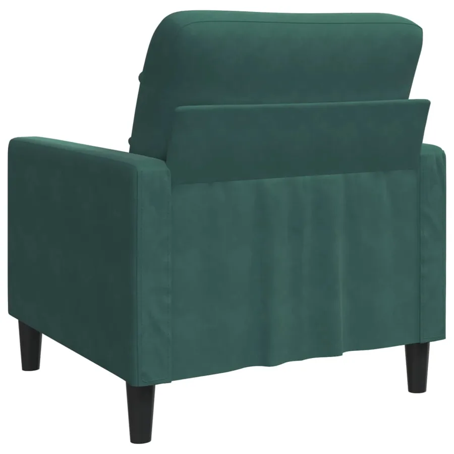 Fauteuil Vert foncé 60 cm Velours - 6