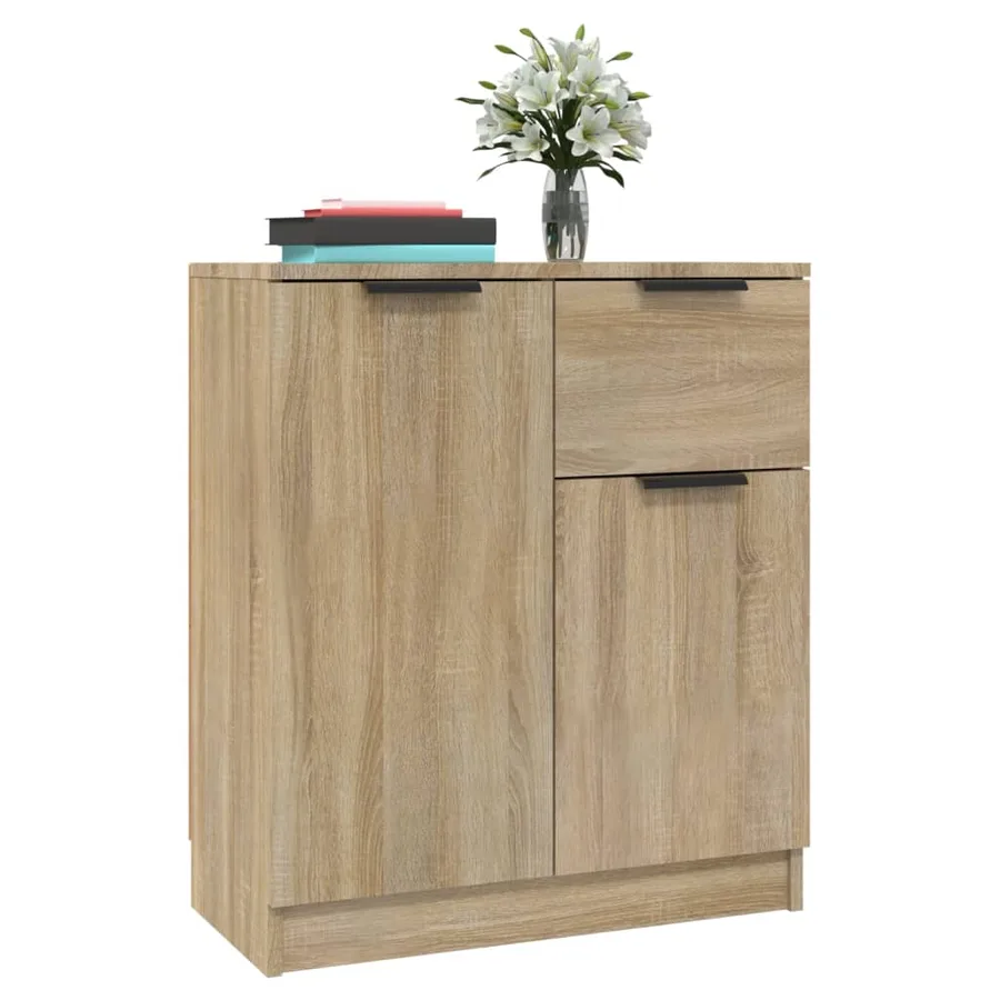 Buffet Chêne sonoma 60x30x70 cm Bois d'ingénierie - 4