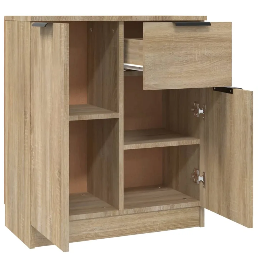 Buffet Chêne sonoma 60x30x70 cm Bois d'ingénierie - 7