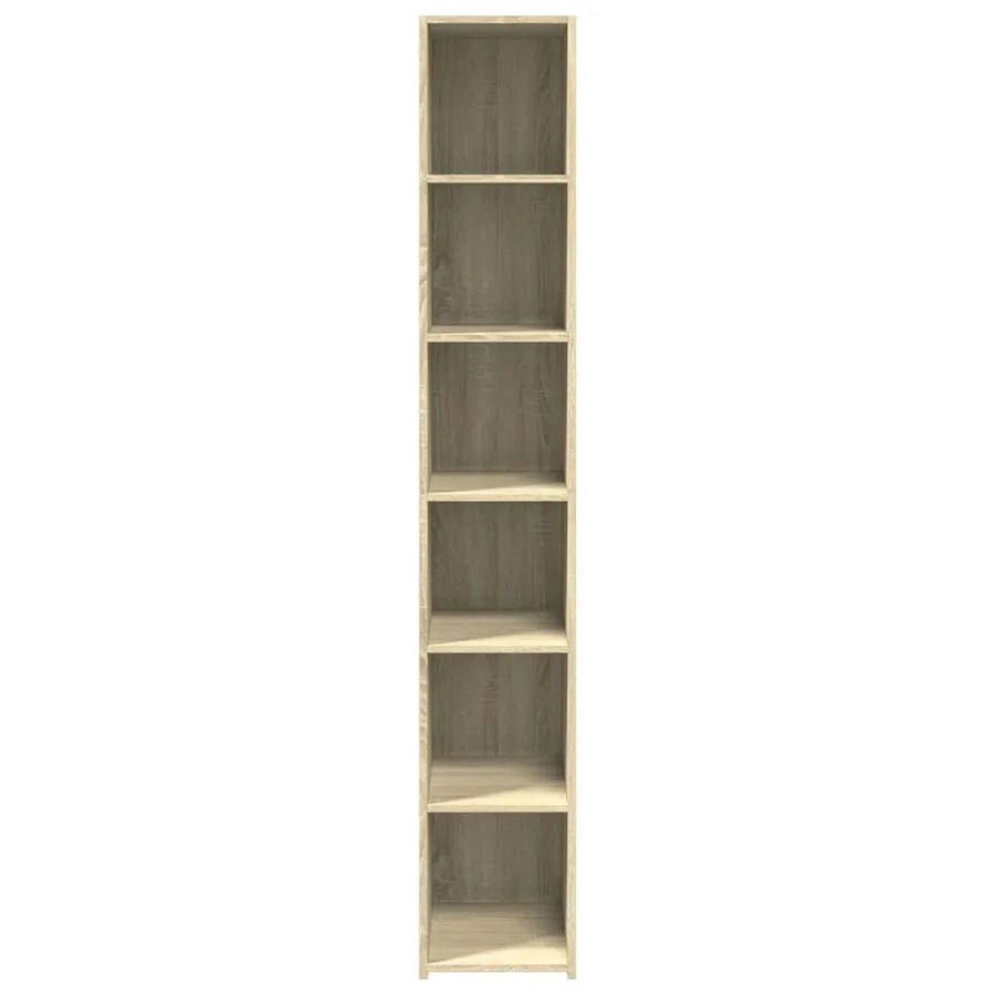 Buffet haut chêne sonoma 30x41x185 cm bois d'ingénierie - 4