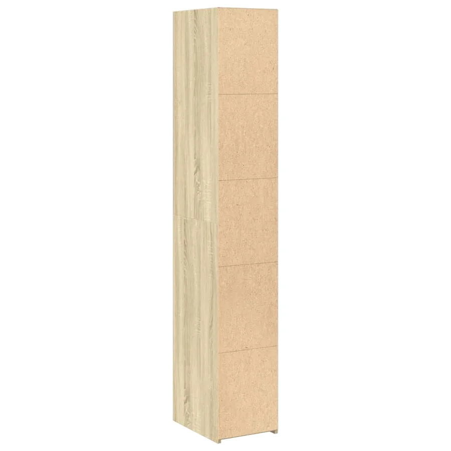 Buffet haut chêne sonoma 30x41x185 cm bois d'ingénierie - 6