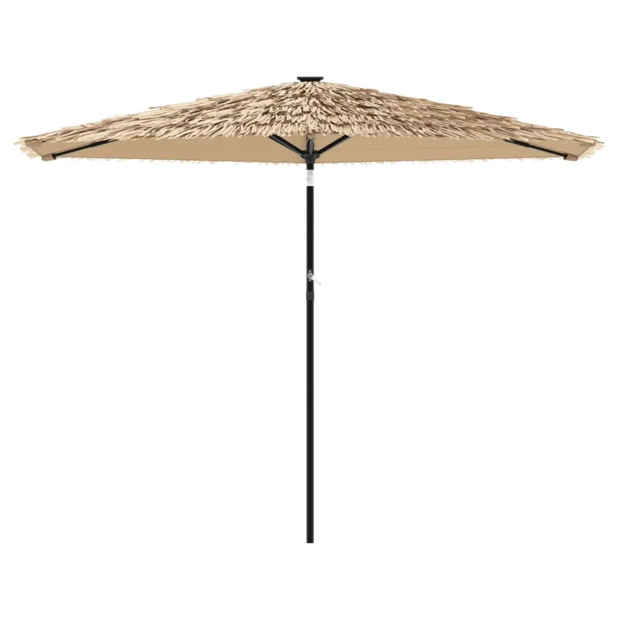Parasol de jardin avec mât en acier marron 288x288x225 cm - 3