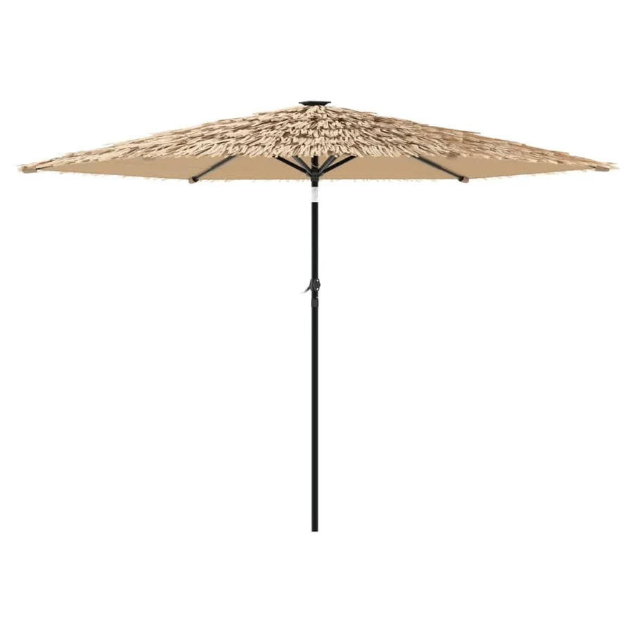 Parasol de jardin avec mât en acier marron 288x288x225 cm - 5