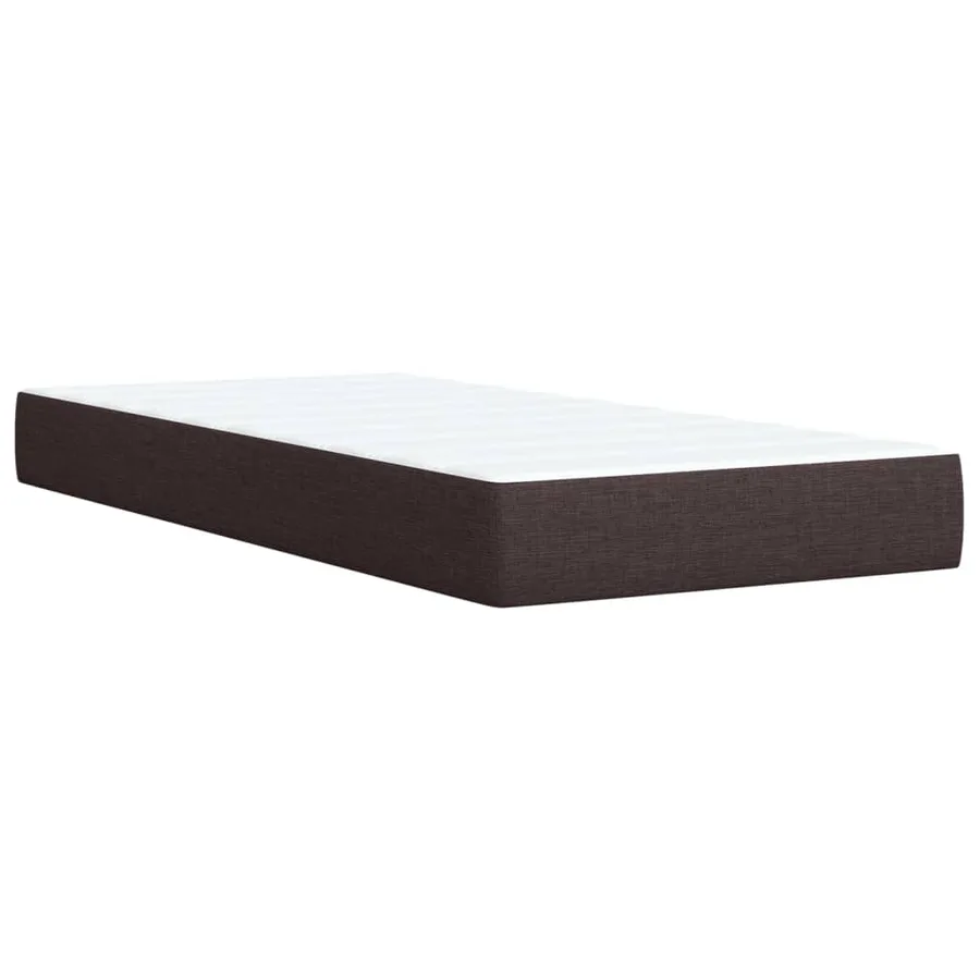 Sommier à lattes de lit avec matelas Marron foncé 90x200 cm - 10