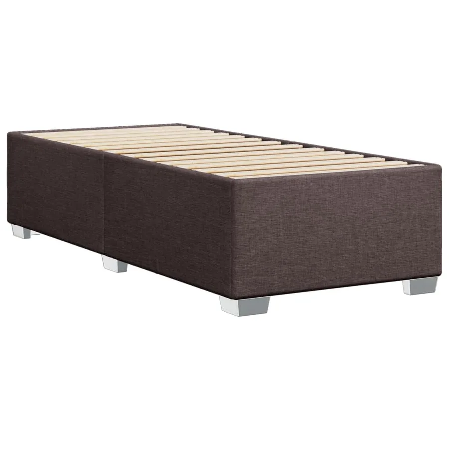 Sommier à lattes de lit avec matelas Marron foncé 90x200 cm - 8
