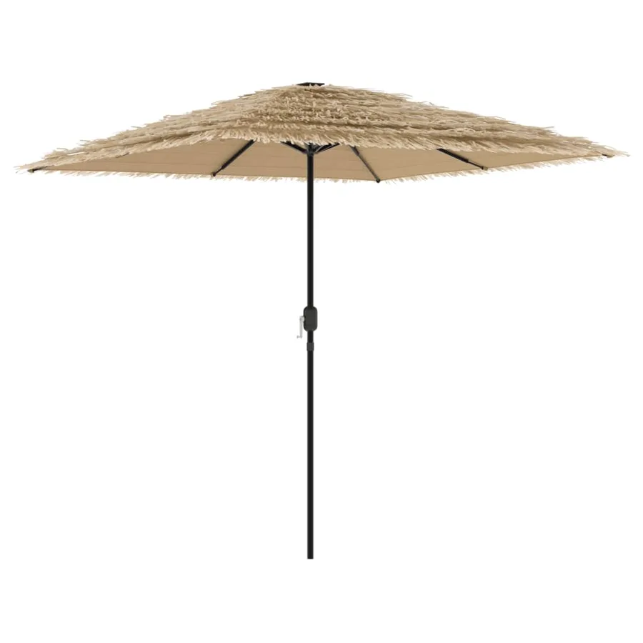 Parasol de jardin avec mât en acier marron 248x248x248 cm - 2