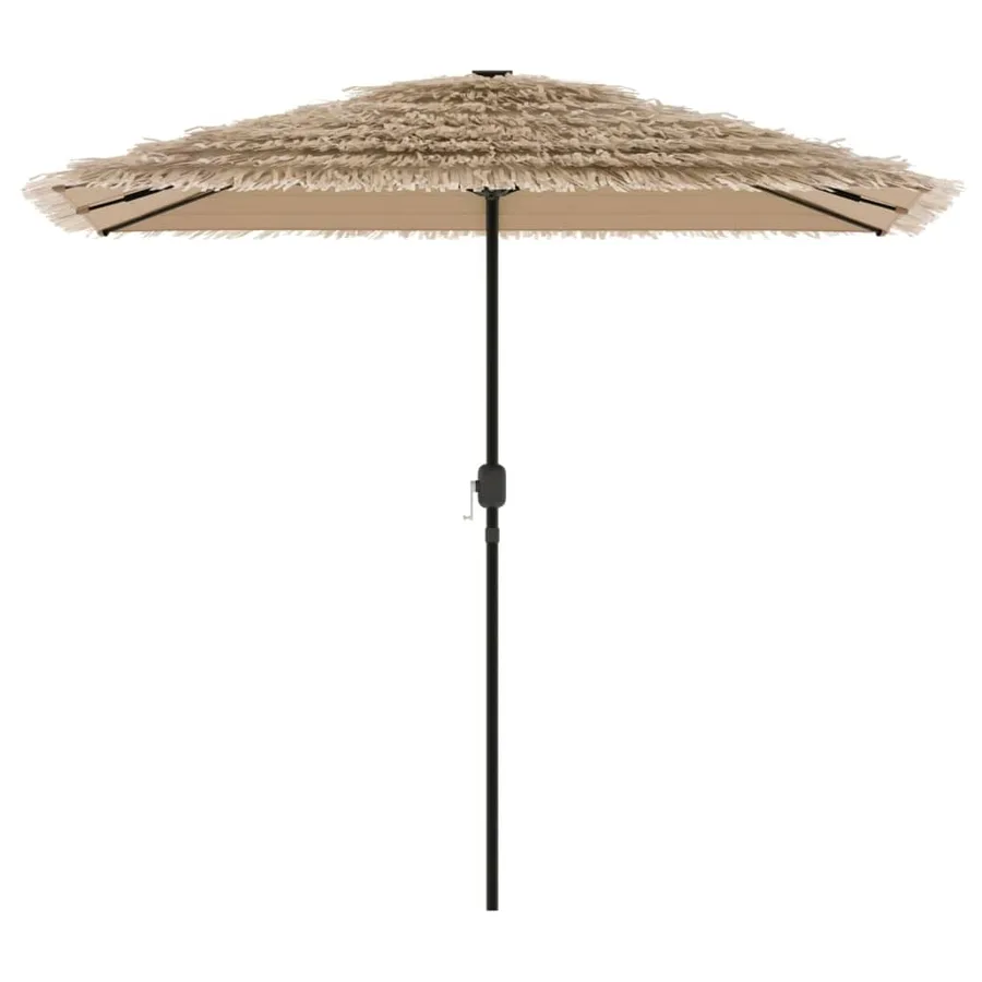 Parasol de jardin avec mât en acier marron 248x248x248 cm - 3
