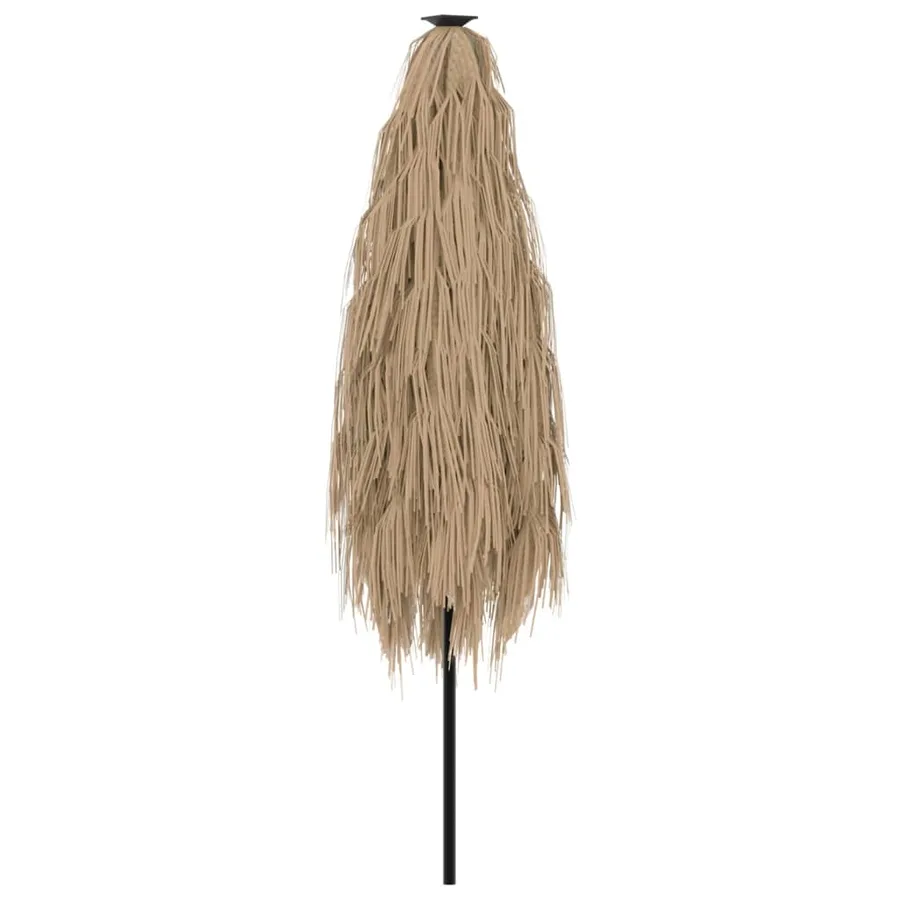 Parasol de jardin avec mât en acier marron 248x248x248 cm - 6
