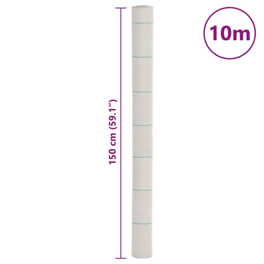 Membrane anti-mauvaises herbes blanc 1,5x10 m PP - 8