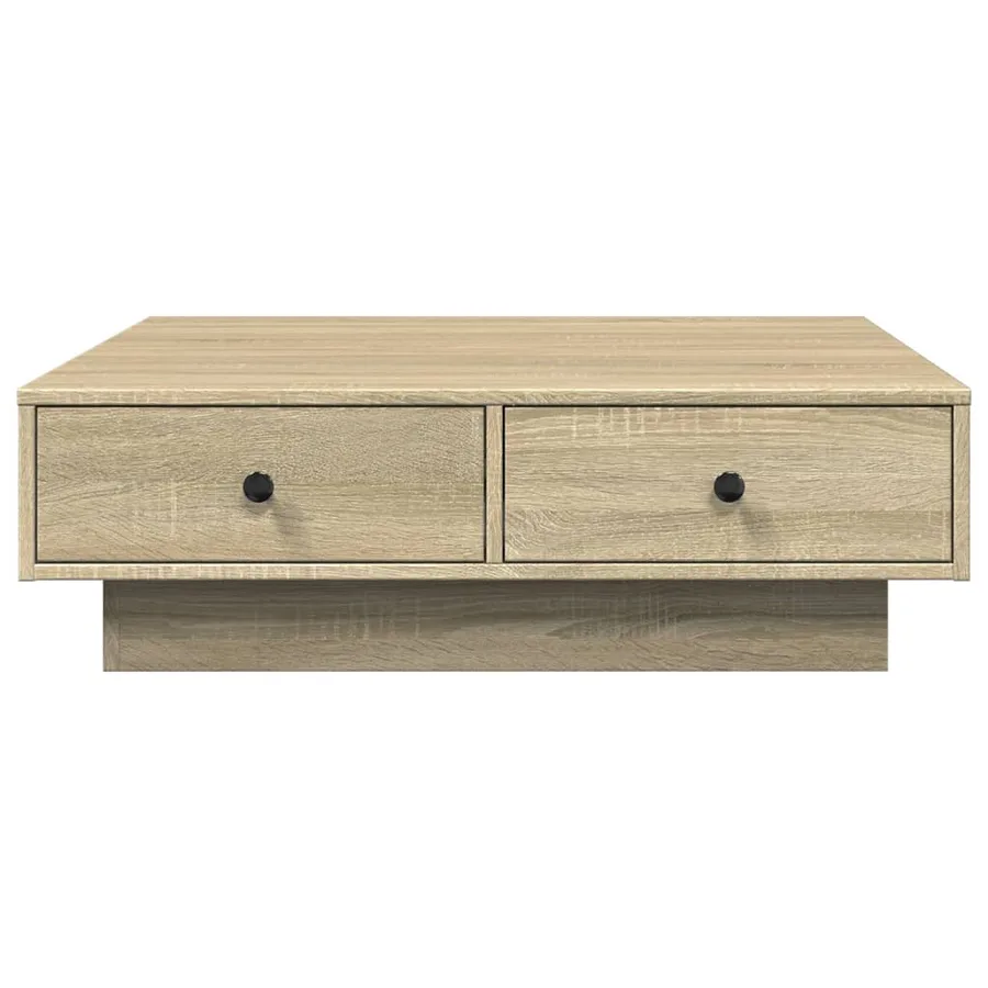 Table basse Chêne sonoma 90x90x28 cm Aggloméré - 4