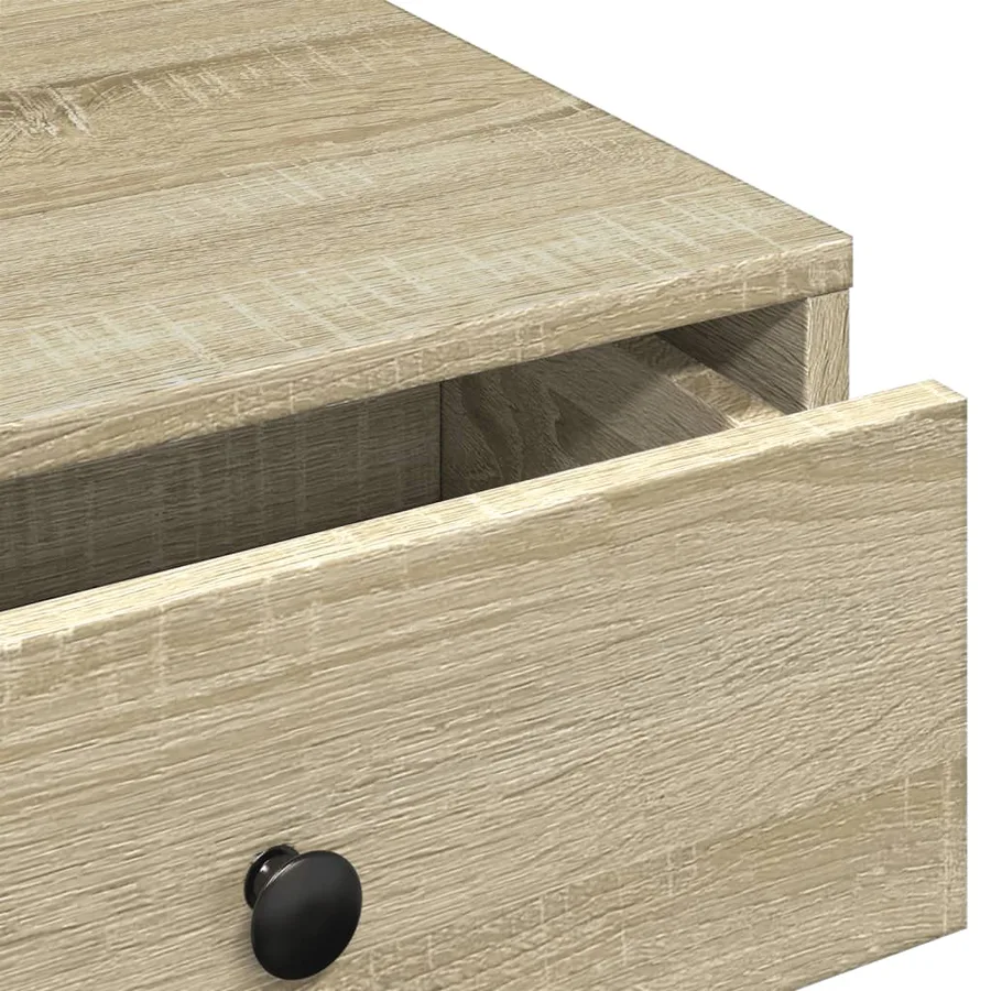 Table basse Chêne sonoma 90x90x28 cm Aggloméré - 8
