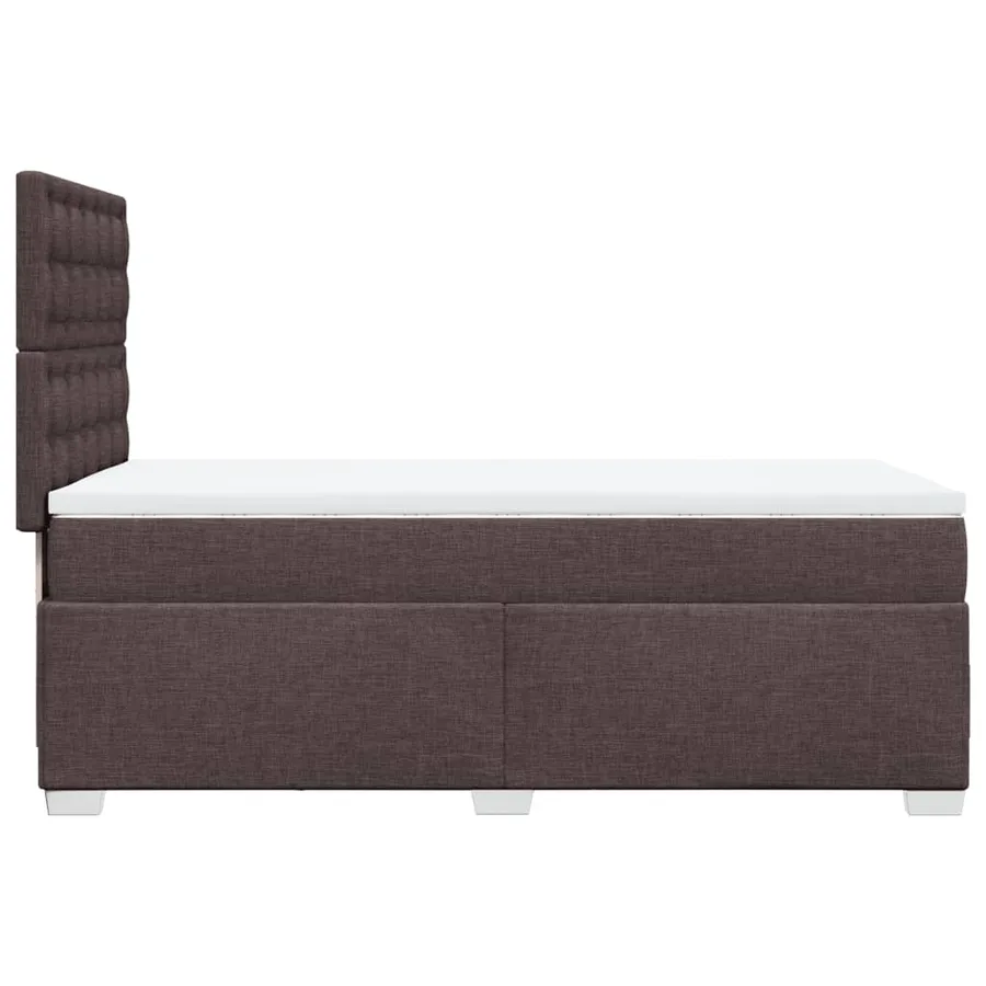 Sommier à lattes de lit avec matelas Marron foncé 80x200 cm - 11