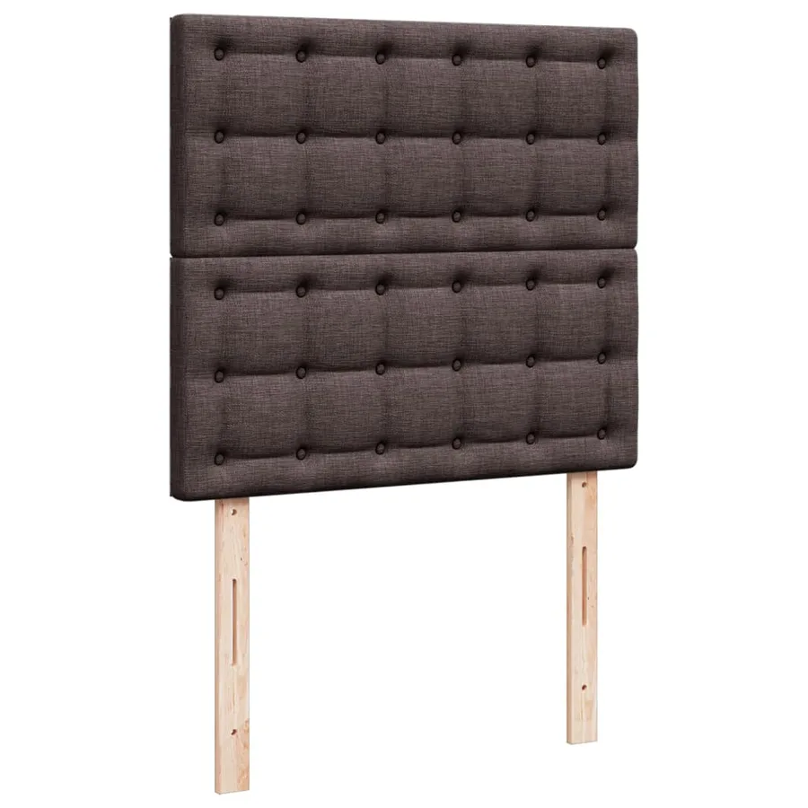 Sommier à lattes de lit avec matelas Marron foncé 80x200 cm - 7