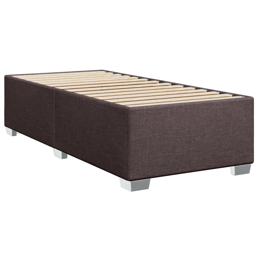 Sommier à lattes de lit avec matelas Marron foncé 80x200 cm - 8