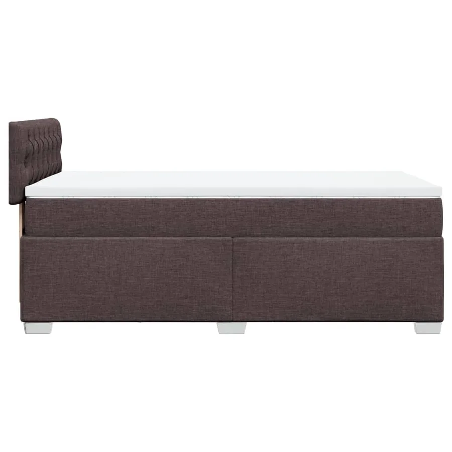 Sommier à lattes de lit avec matelas Marron foncé 80x200 cm - 11