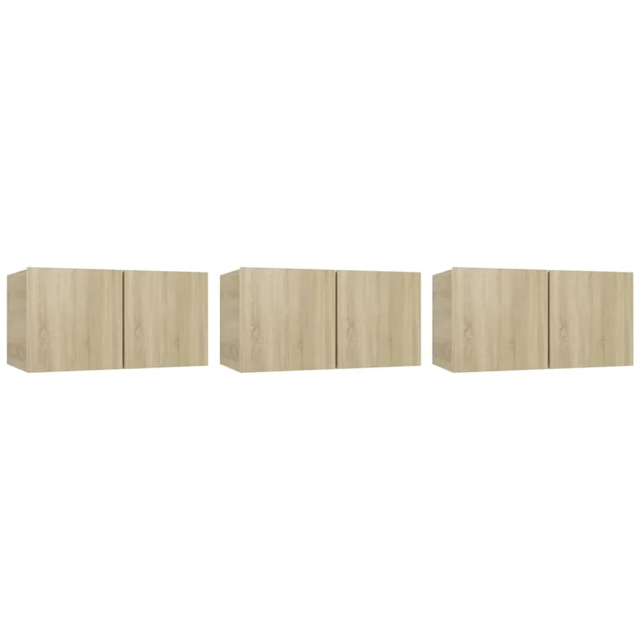 Ensemble de meubles TV 5 pcs Chêne sonoma Bois d'ingénierie - 5