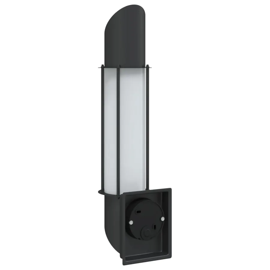 Applique murale d'extérieur noir acier inoxydable - 6