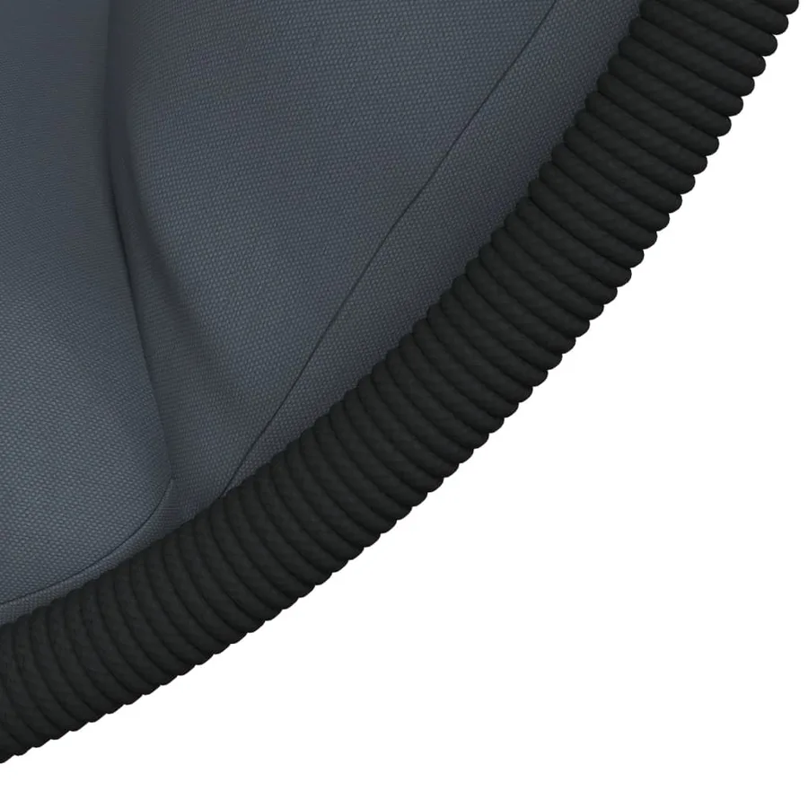 Chaise suspendue en forme d'œuf avec support anthracite - 7