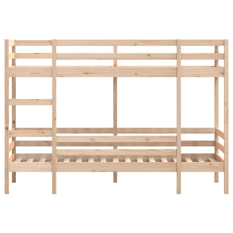 Lit superposé sans matelas 90x200 cm bois de pin massif - 5
