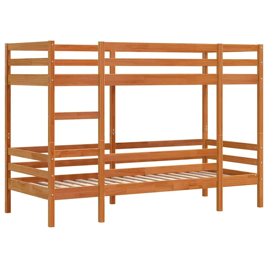 Lit superposé sans matelas cire marron 75x190 cm pin massif - 3