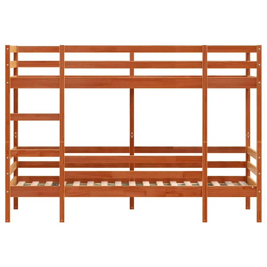 Lit superposé sans matelas cire marron 75x190 cm pin massif - 5
