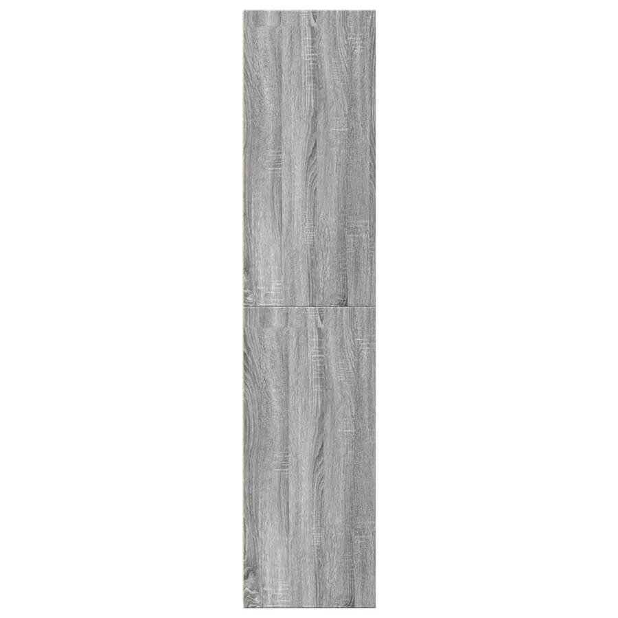 Buffet haut sonoma gris 45x41x185 cm bois d'ingénierie - 5