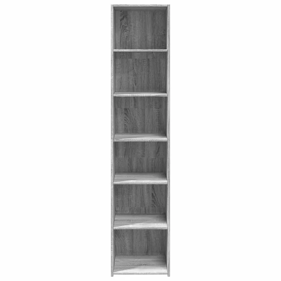 Buffet haut sonoma gris 40x41x185 cm bois d'ingénierie - 4