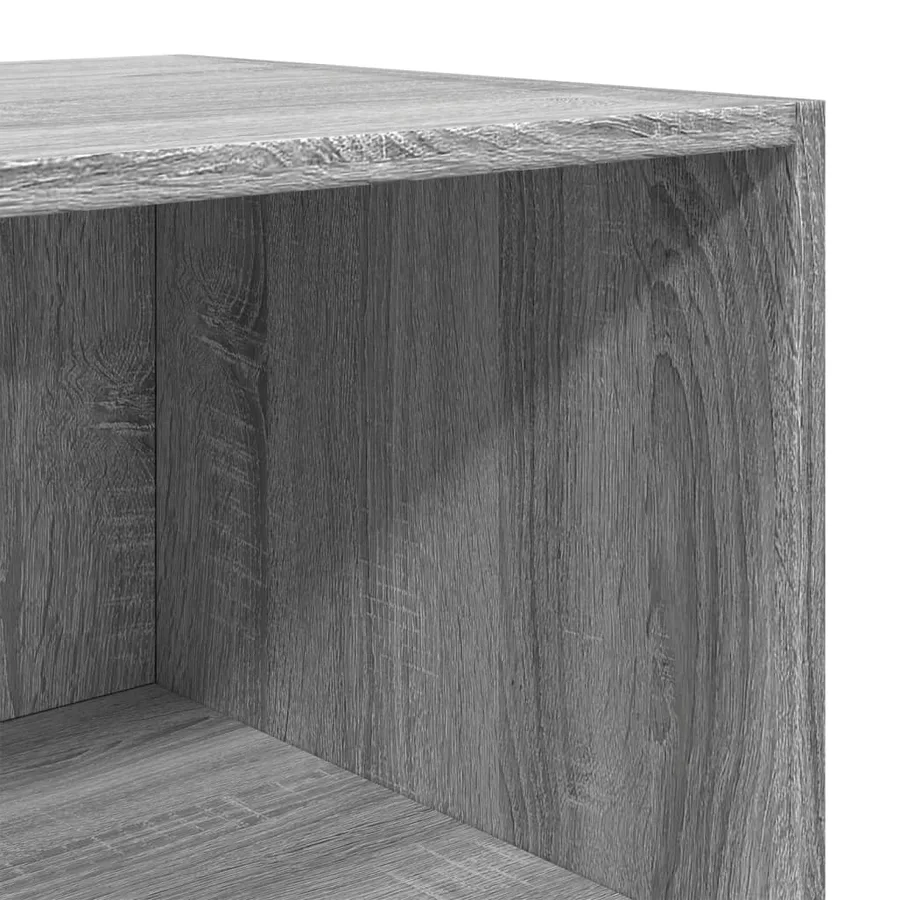 Buffet haut sonoma gris 40x41x185 cm bois d'ingénierie - 7