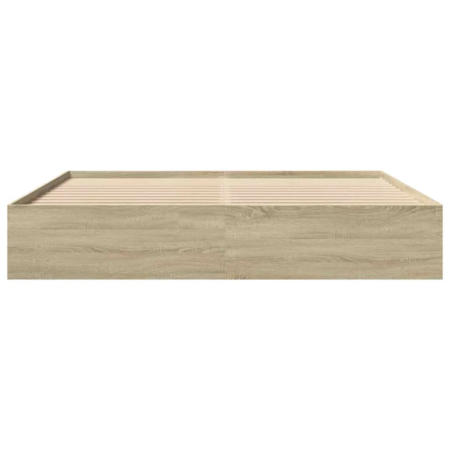 Cadre de lit sans matelas chêne sonoma 180x200 cm - 5