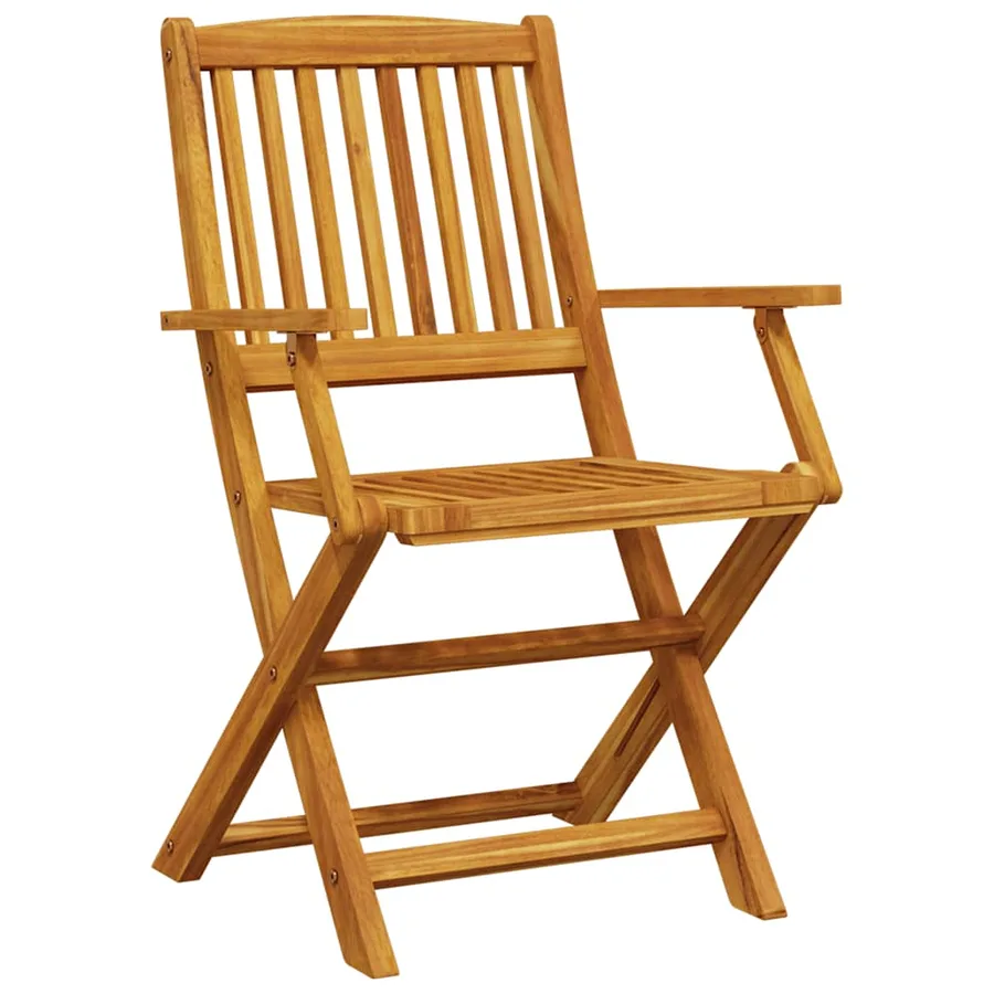 Ensemble à manger de jardin 7 pcs bois massif d'acacia - 4