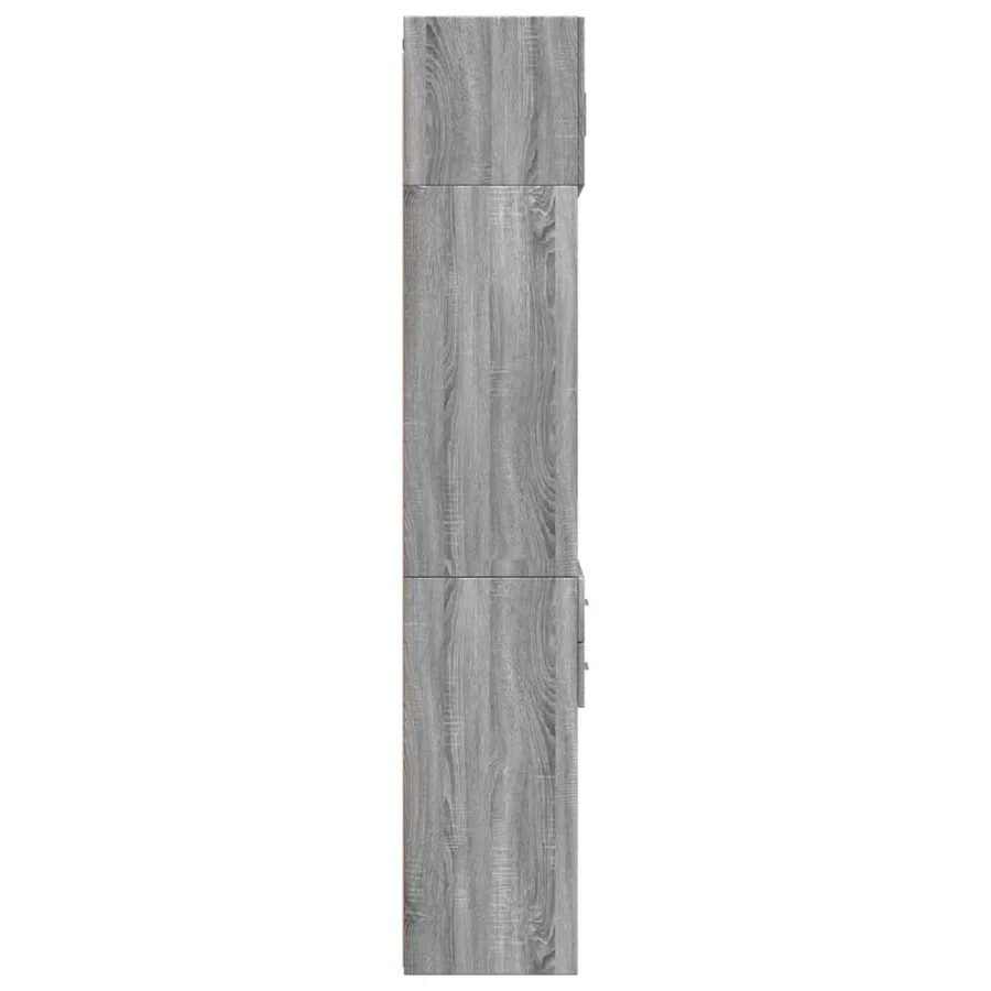 Armoire de rangement sonoma gris 70x42,5x225 cm - 7