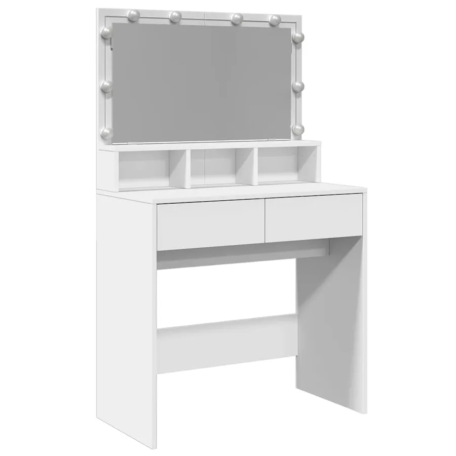 Coiffeuse avec LED blanc 80x41x134,5 cm - 2
