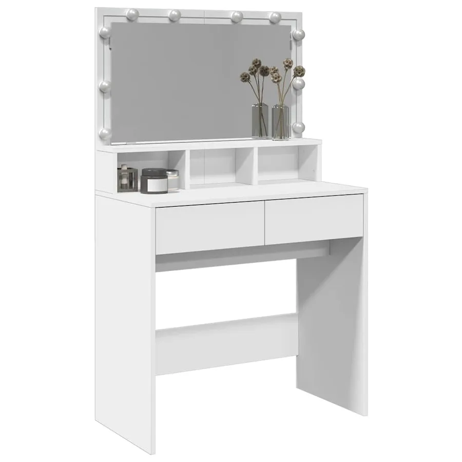 Coiffeuse avec LED blanc 80x41x134,5 cm - 4
