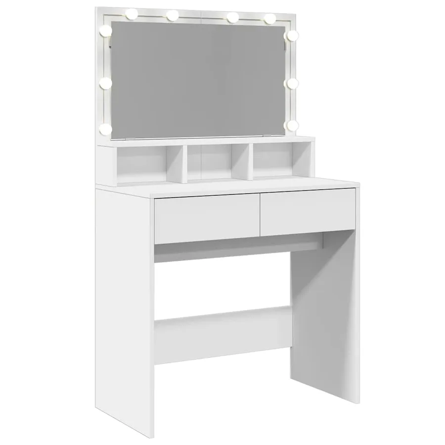 Coiffeuse avec LED blanc 80x41x134,5 cm - 8