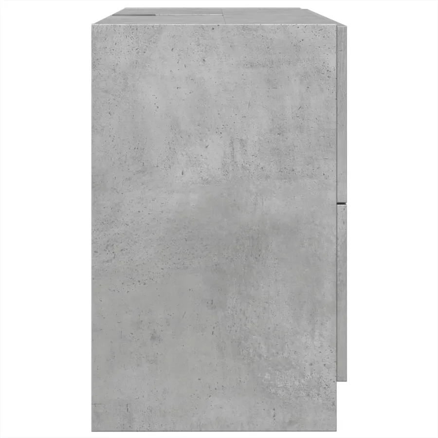 Armoire d'évier gris béton 78x37x59 cm Bois d'ingénierie - 6