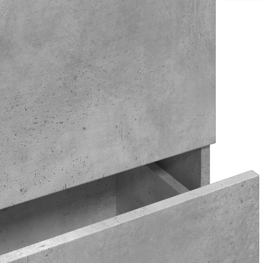 Armoire d'évier gris béton 78x37x59 cm Bois d'ingénierie - 9