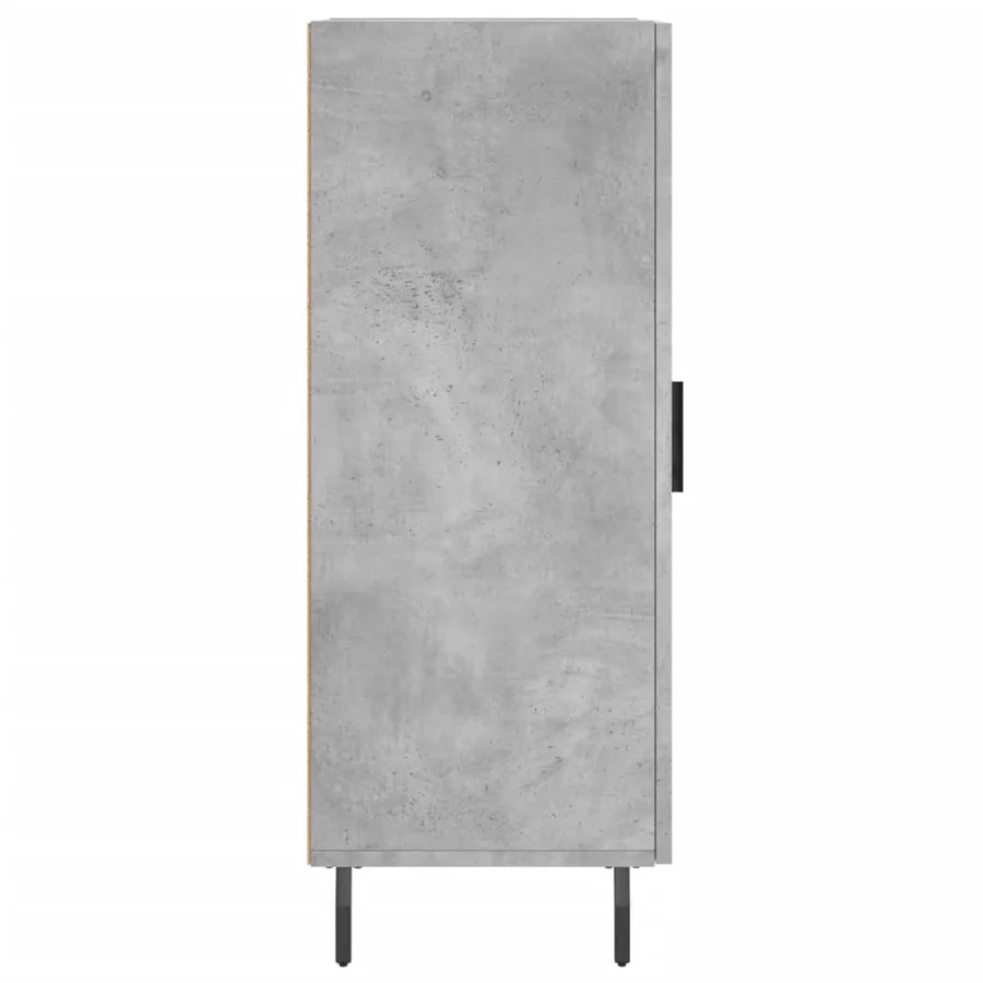 Buffet Gris béton 34,5x34x90 cm Bois d'ingénierie - 7