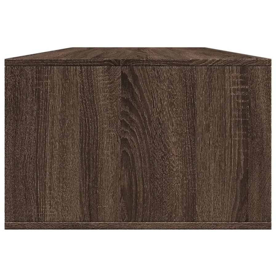 Table basse chêne marron 102x55x35 cm bois d'ingénierie - 5
