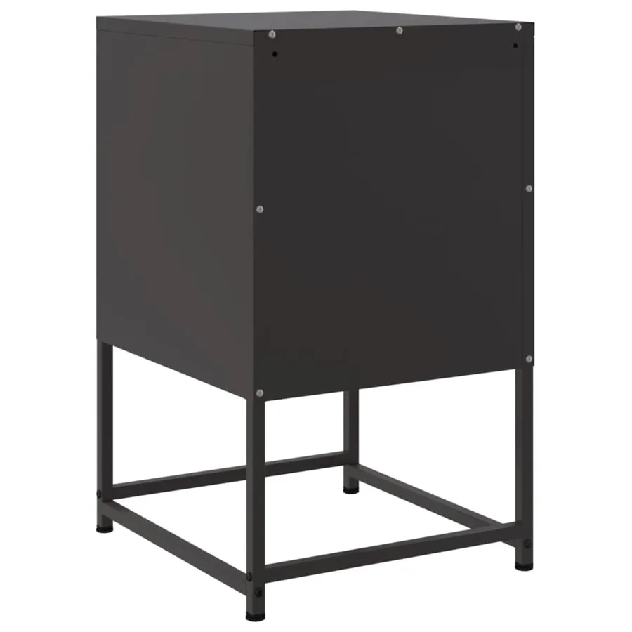 Tables de chevet 2 pcs noir 36x39x60,5 cm acier - 8