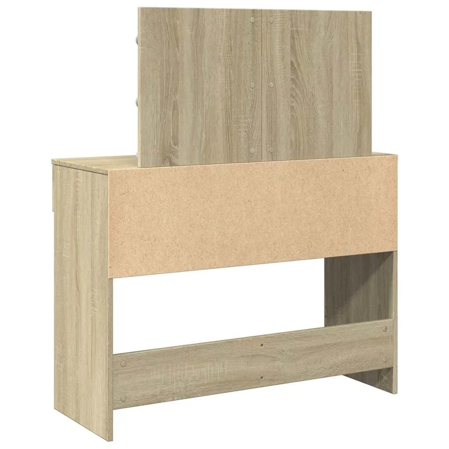 Coiffeuse avec LED chêne sonoma 100x40x120 cm - 7