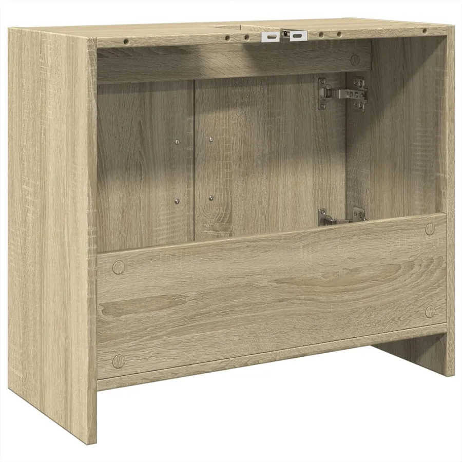 Armoire d'évier chêne sonoma 63x29x55 cm bois d'ingénierie - 7