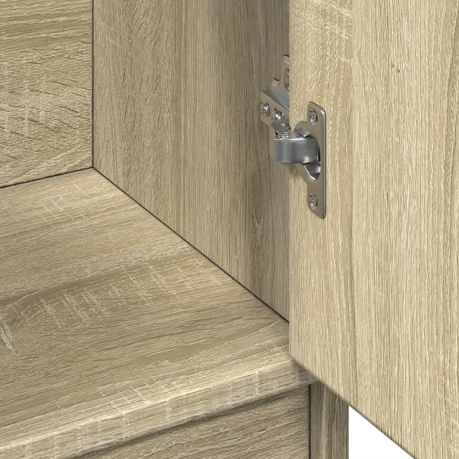 Armoire d'évier chêne sonoma 63x29x55 cm bois d'ingénierie - 9