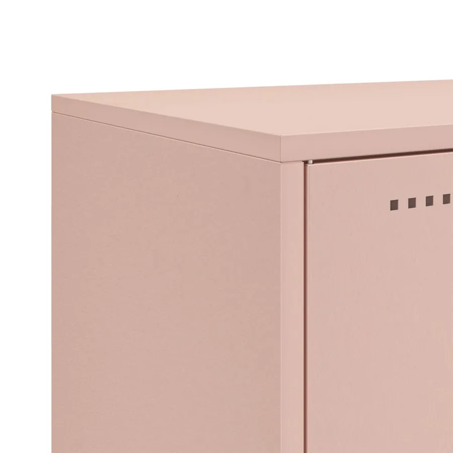 Buffet haut rose 100,5x39x107 cm acier - 12