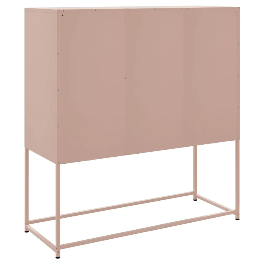 Buffet haut rose 100,5x39x107 cm acier - 8
