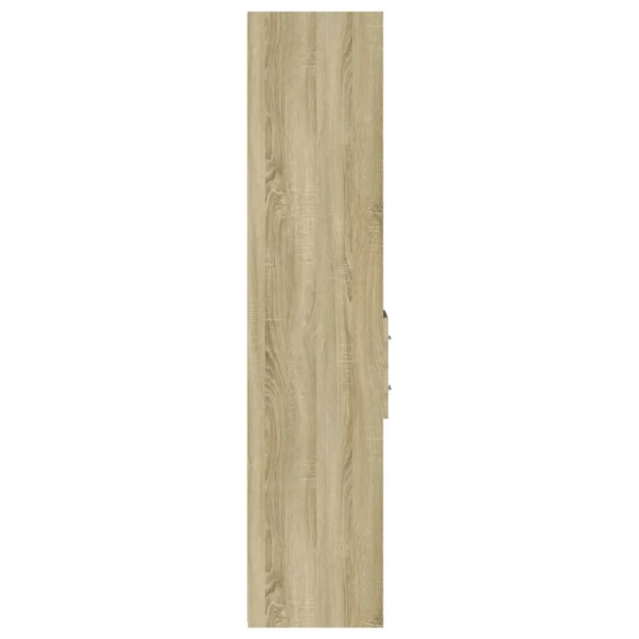 Buffet haut chêne sonoma 30x42,5x185 cm bois d'ingénierie - 5
