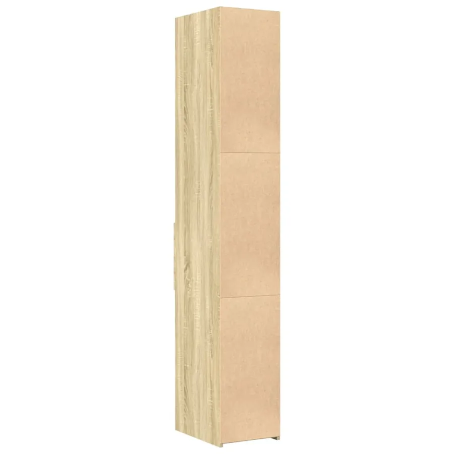 Buffet haut chêne sonoma 30x42,5x185 cm bois d'ingénierie - 6